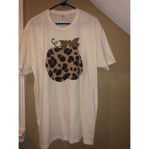 Next Level Leopard Print Pumpkin Tee